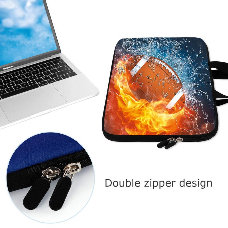 AMARY14 15 15.4 15.6 inch Laptop Handle Bag Computer Protect Case Pouch Holder Notebook Sleeve Neoprene Cover (Football) - Image 5